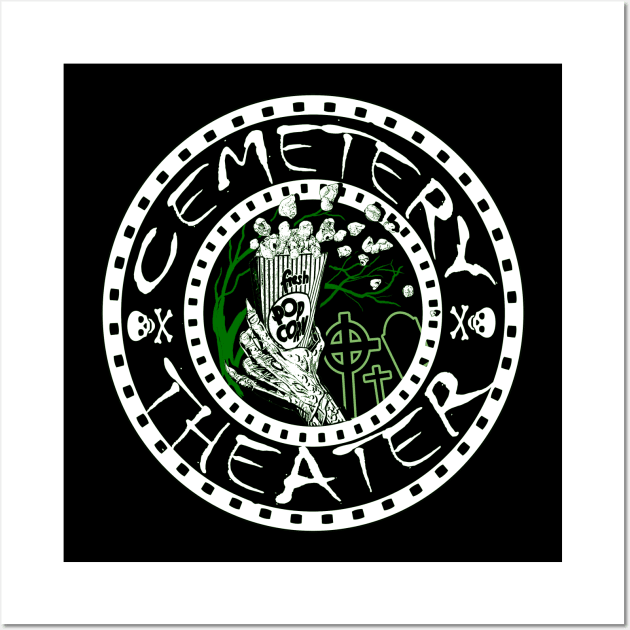 Official Retro Cemetery Theater Logo Wall Art by CemeteryTheater